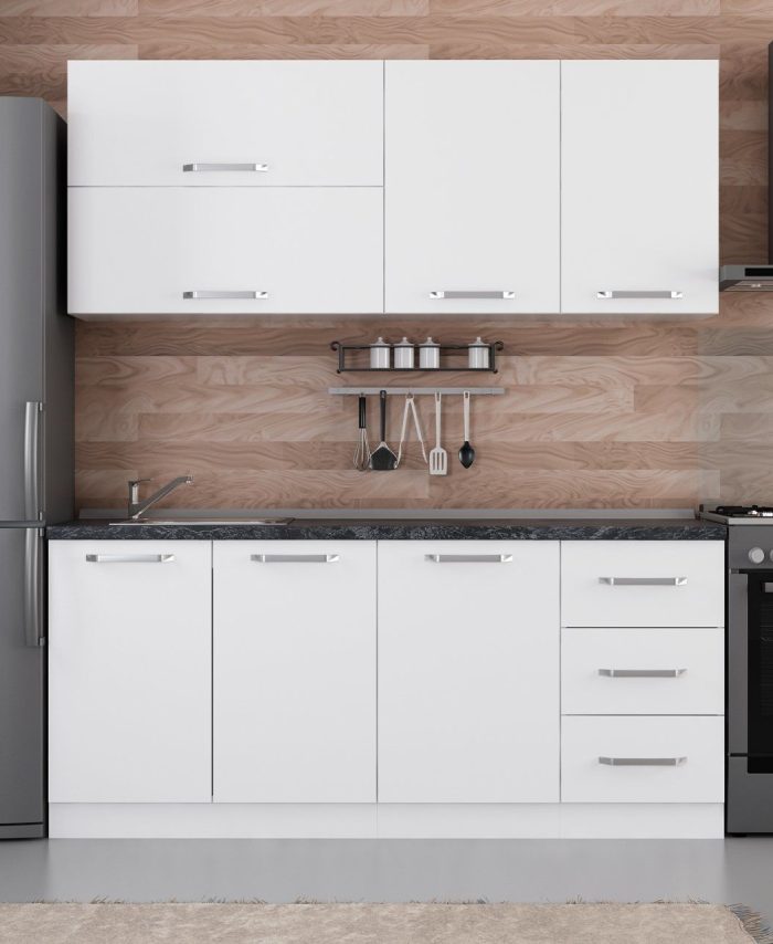 Kayra Home 185 Cm Kitchen Cabinet White 185-B2