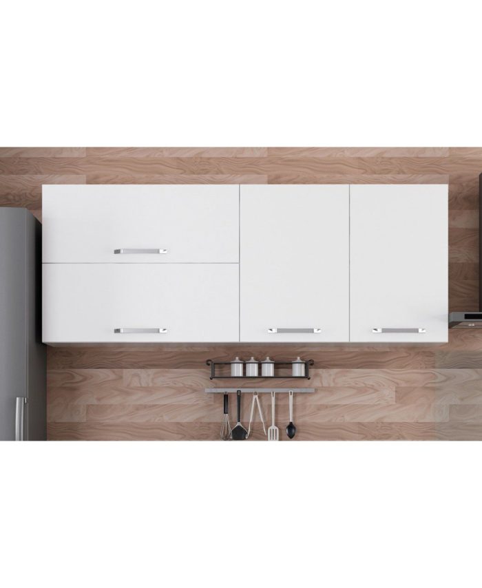 Kayra Home 185 Cm Kitchen Cabinet White 185-B2-Upper Module