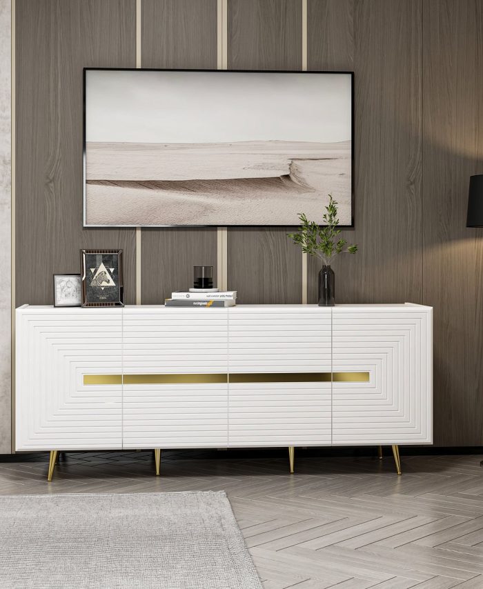 Jose Console Membrane Door-White