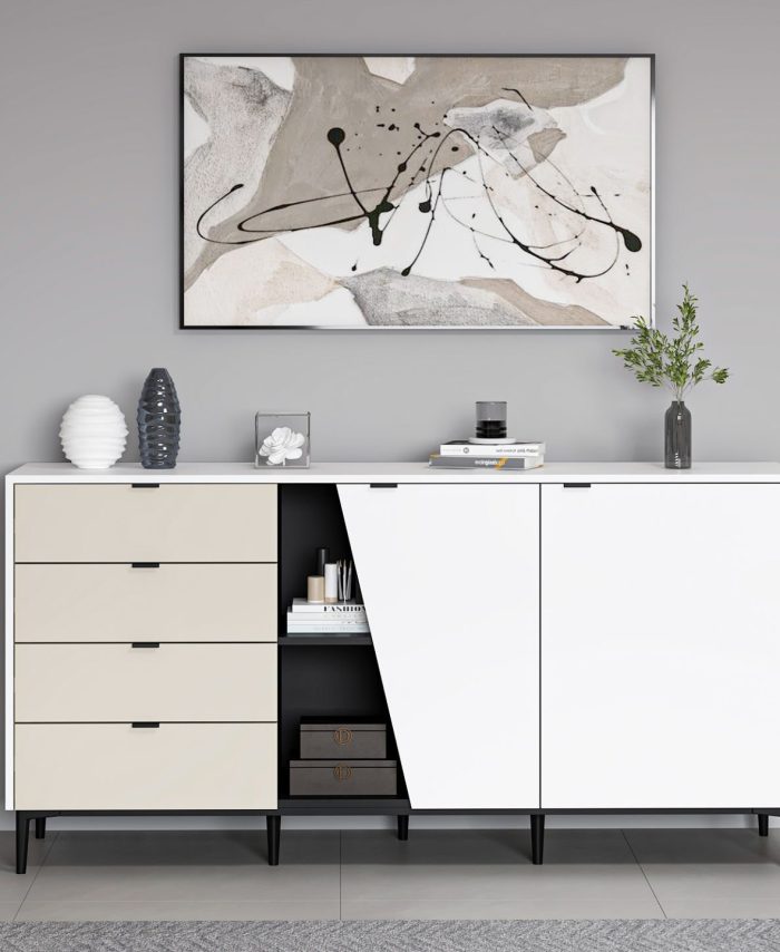 Yelena Console - White/Black/Sandstone
